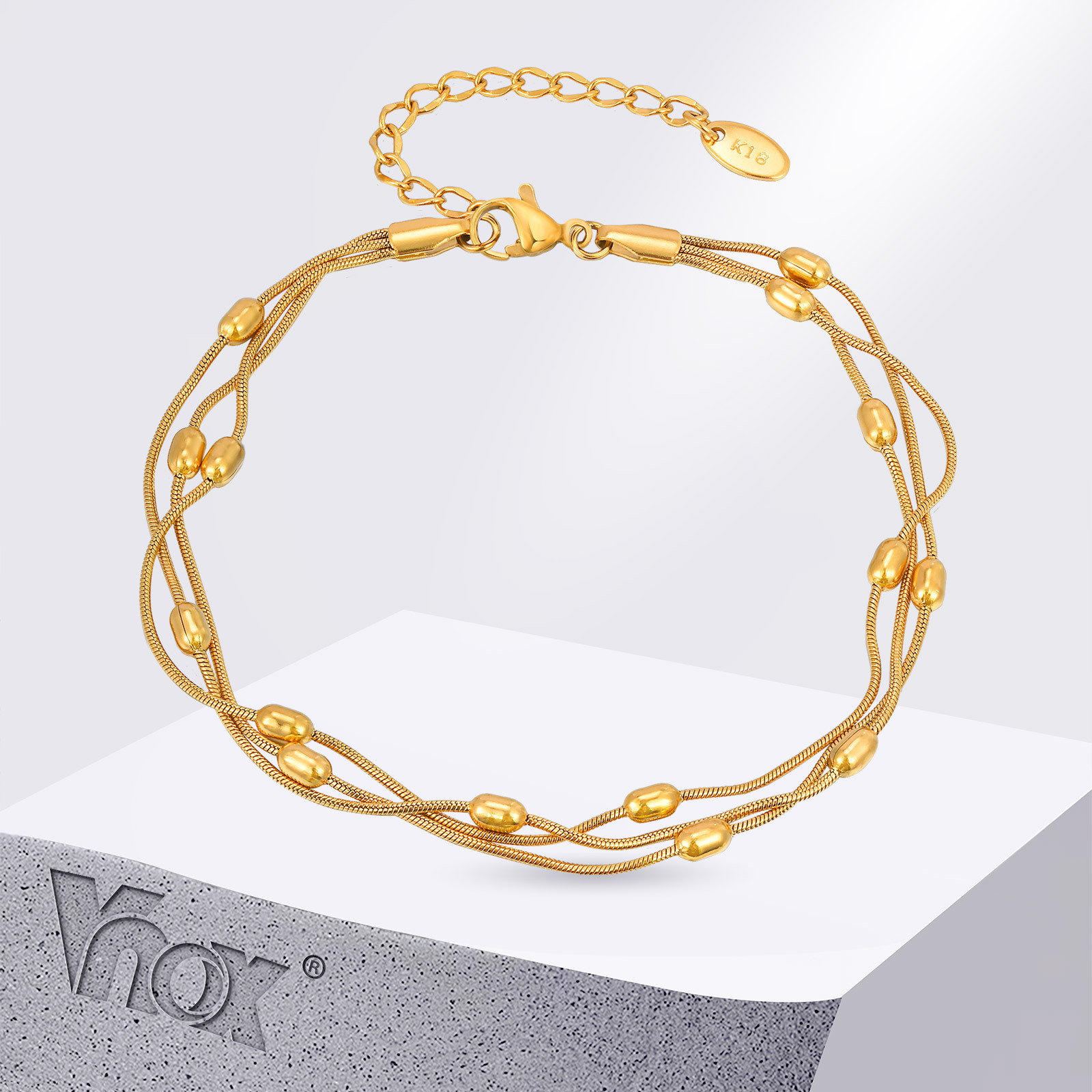 Jc Jewelry & Watches Photos - Vnox verão aço inoxidável três camadas