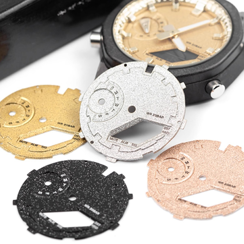 Casio Watch G-Shock Ga-2100 - Gelo ouro fogo padrão dial para