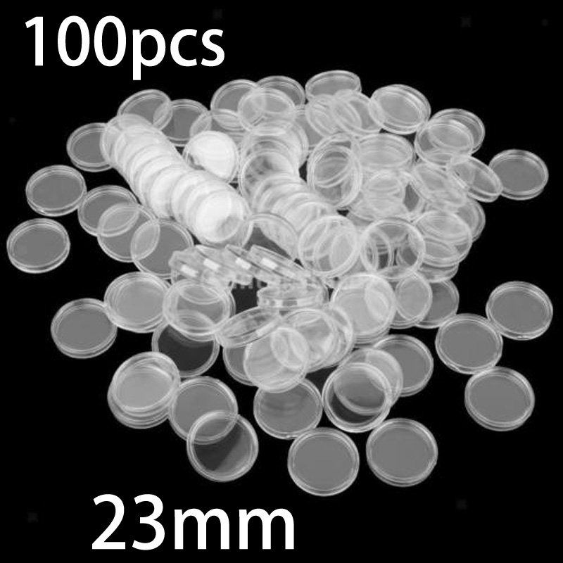 Collectors Coins Jewelry & Watches Of Smithtown Reviews - 100 Peças de Cápsulas Plásticas Redondas