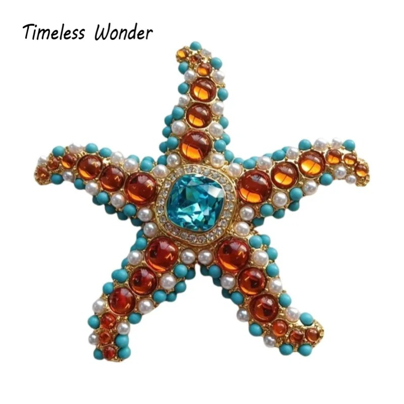 Vintage Brooch Pin - Intemporal maravilha retro zircão geo vidro