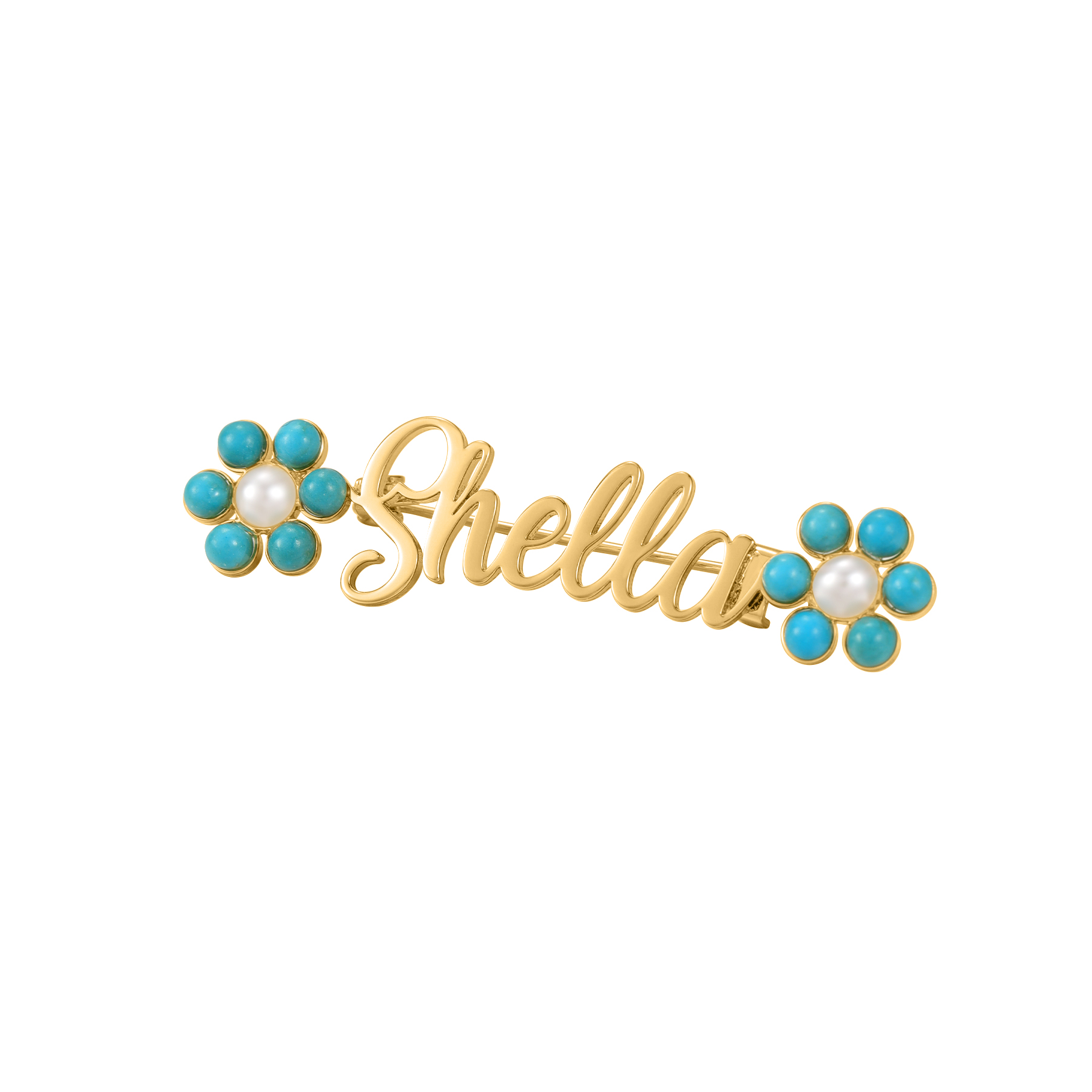 Vintage Brooch Pin - Broche com nome personalizado, pin com