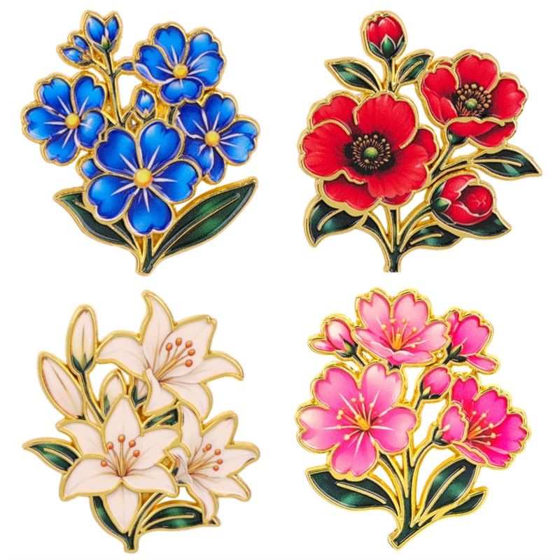 Vintage Brooch Pin - Broche Esmaltado Vintage Fofo e Colorido