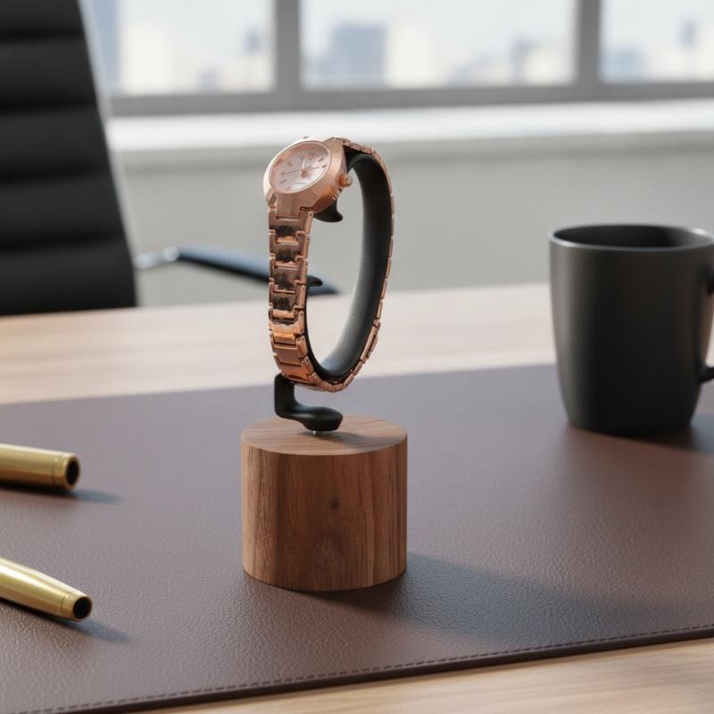 Suporte de madeira em forma de - Jewelry And Watches Inc avaliação e preço
