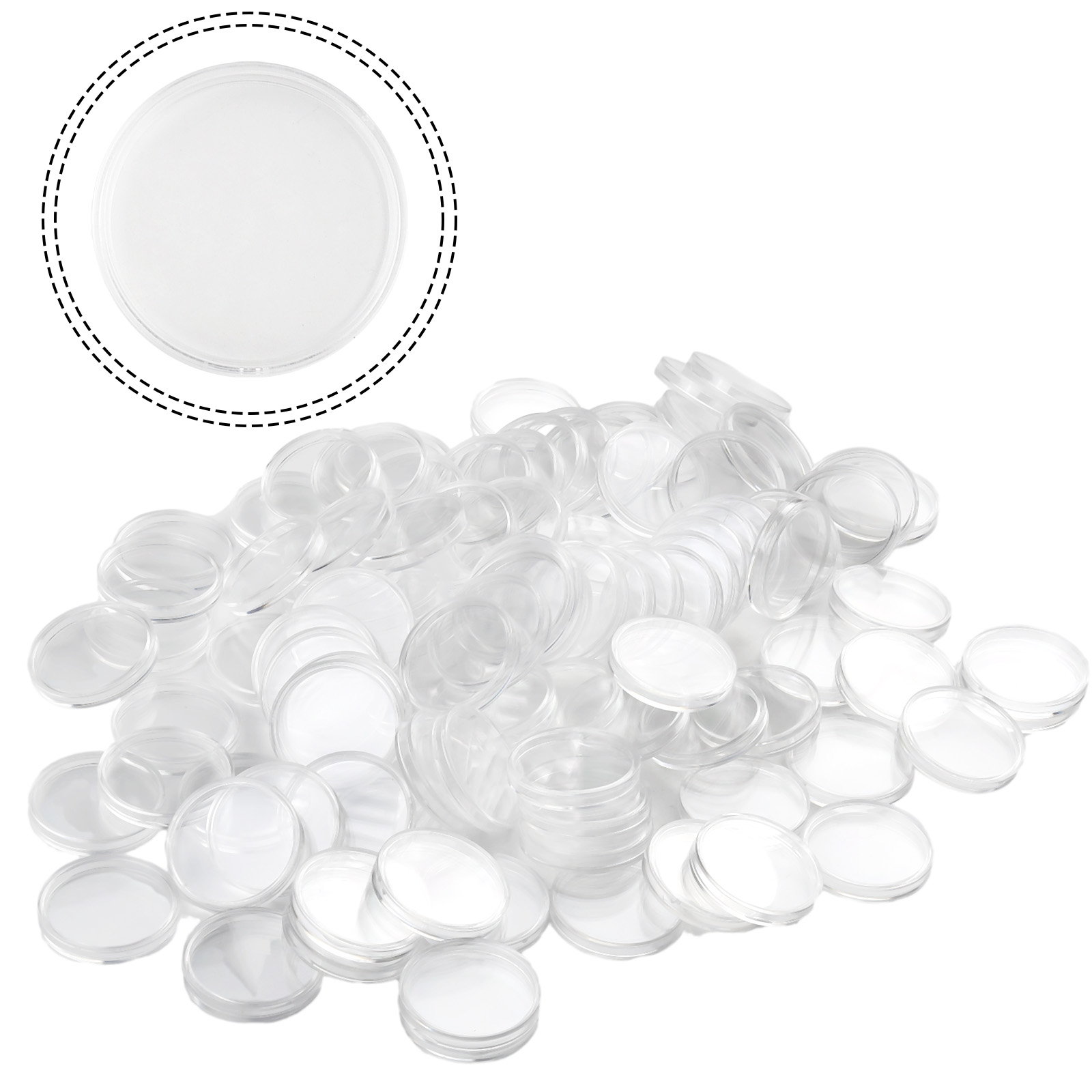 100 Cápsulas Plásticas Transpa - Collectors Coins Jewelry & Watches Of Smithtown Reviews avaliação e preço