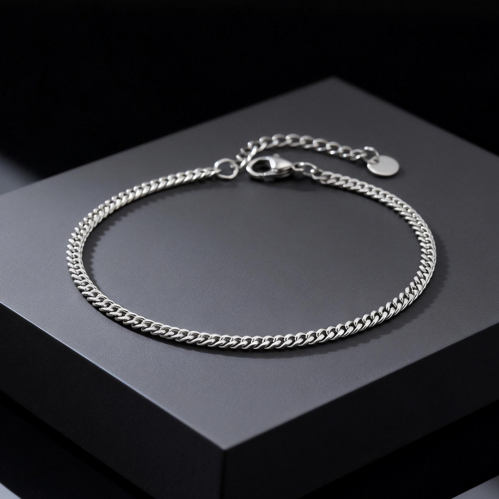 Tornozeleira Minimalista de Aç - Jc Jewelry & Watches Photos avaliação e preço