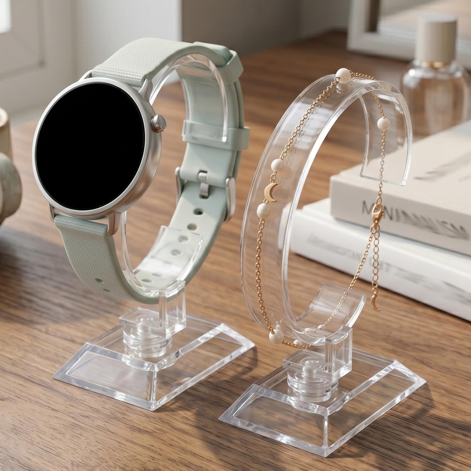 Suporte Transparente para Reló - Jewelry Bracelet Watches avaliação e preço