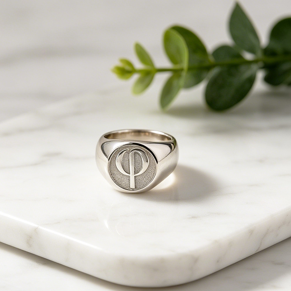 Anel Masculino Personalizado d - Mens Signet Ring avaliação e preço