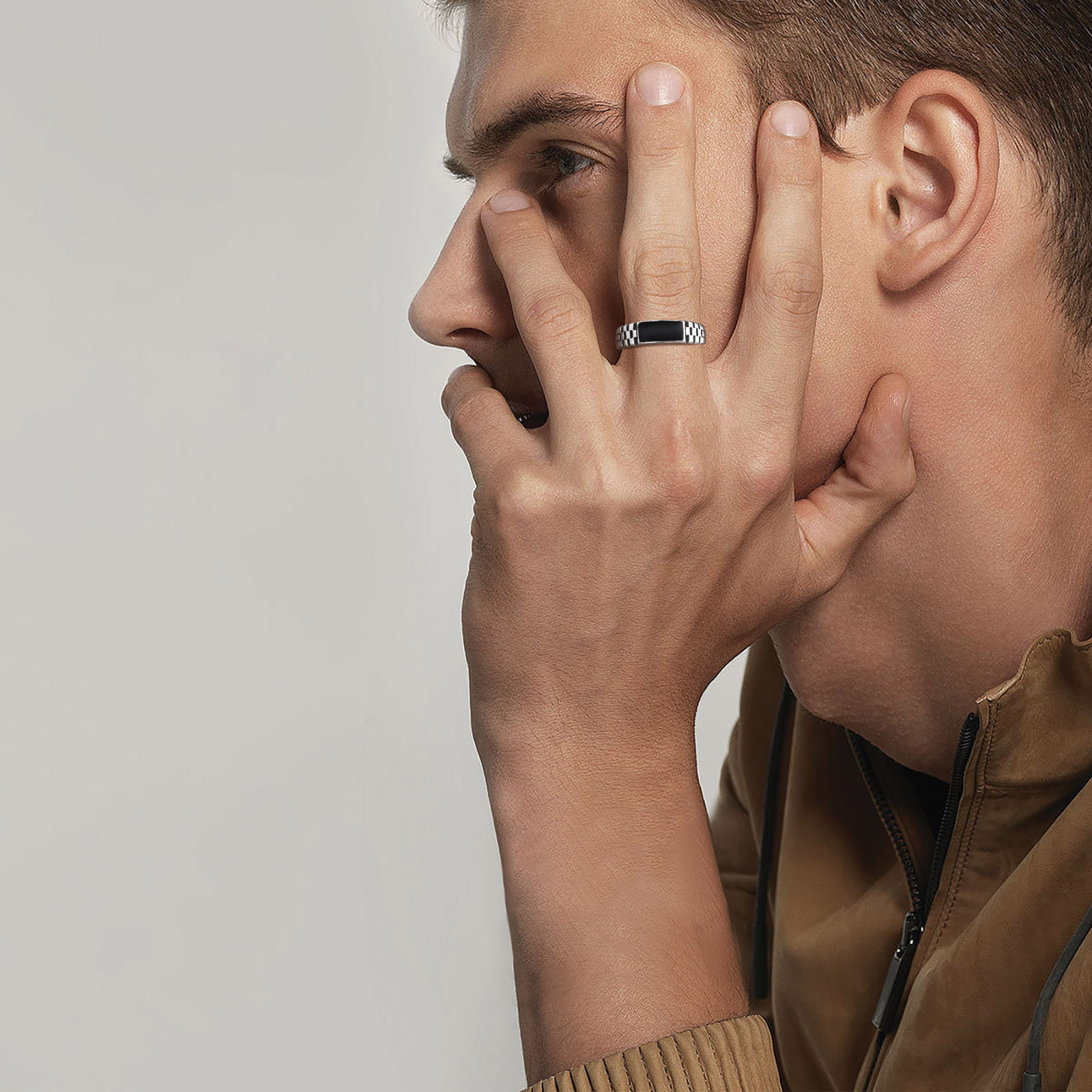 Anéis abertos masculinos Vnox, - Mens Signet Ring avaliação e preço