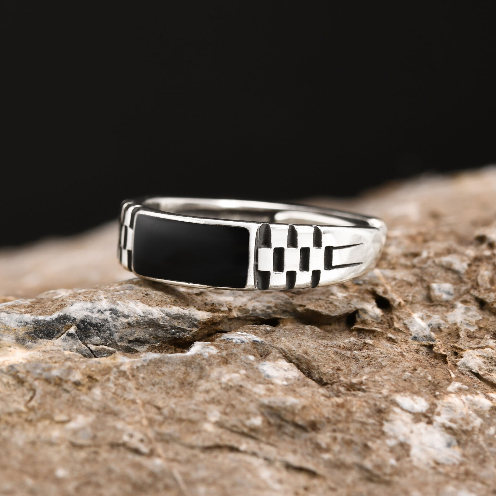 Anéis abertos masculinos Vnox, - Mens Signet Ring avaliação e preço