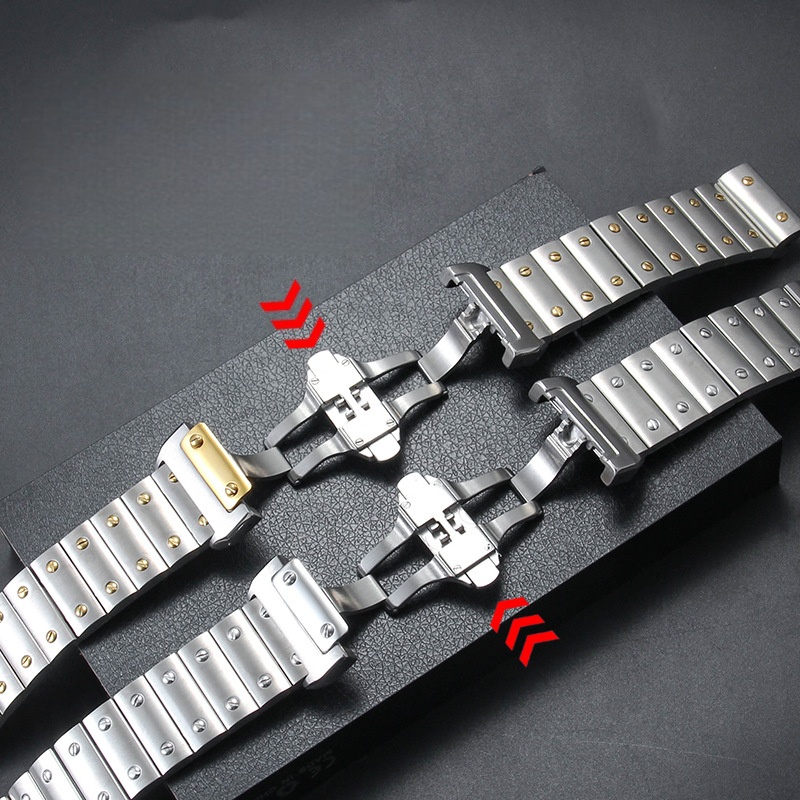 Pulseira de relógio de aço ino - Cartier Watch Santos avaliação e preço