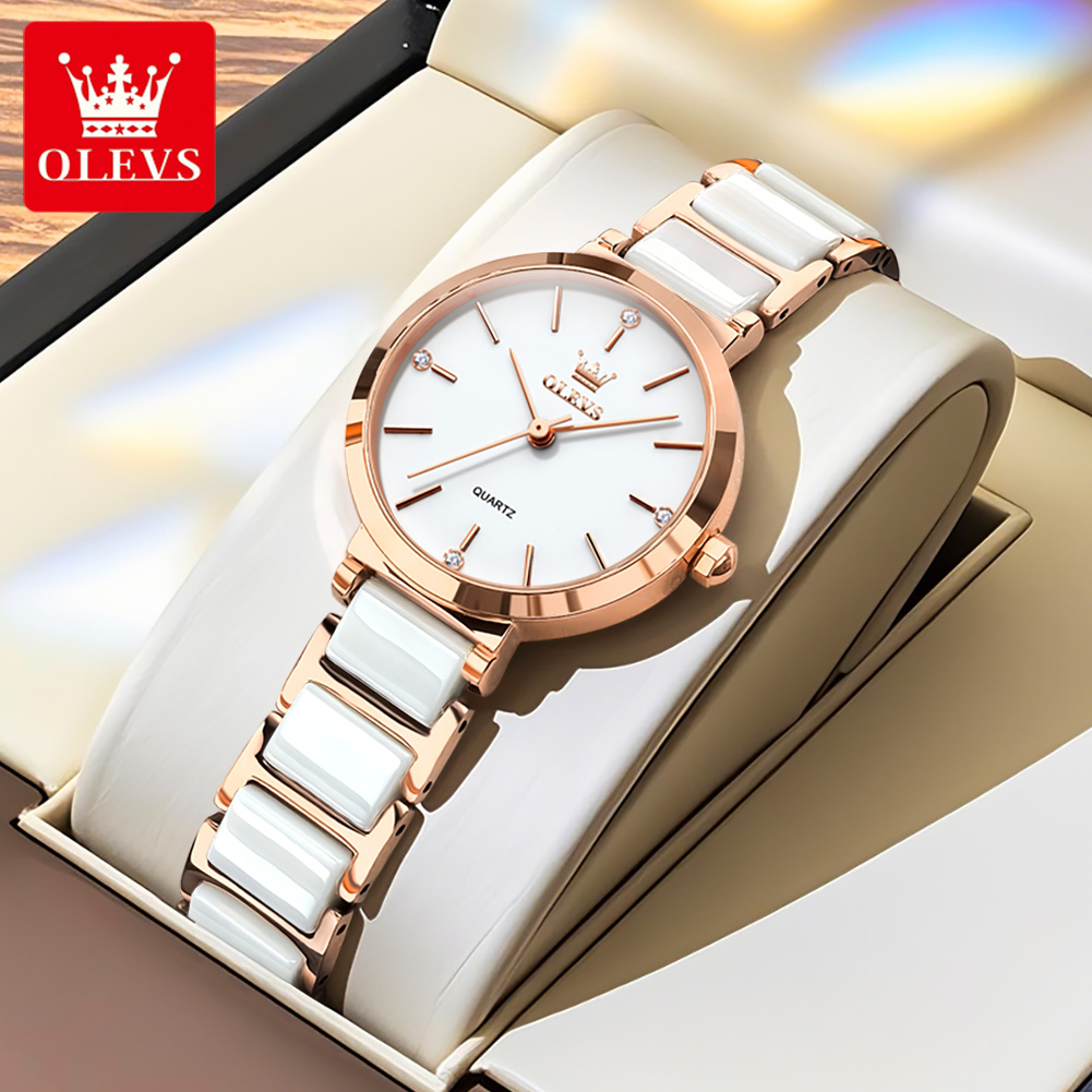 Olevs relógio feminino 5877 lu - Jewelry Bracelet Watches avaliação e preço