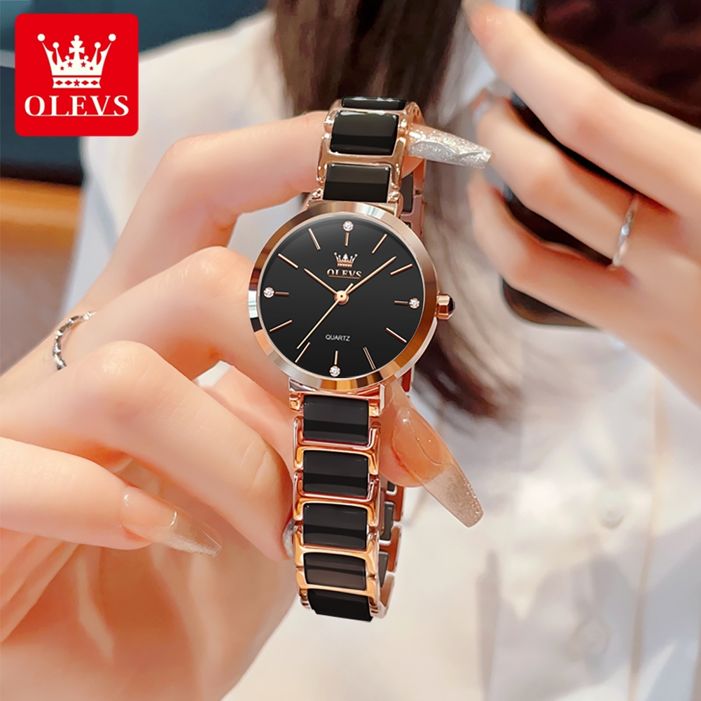 Olevs relógio feminino 5877 lu - Jewelry Bracelet Watches avaliação e preço