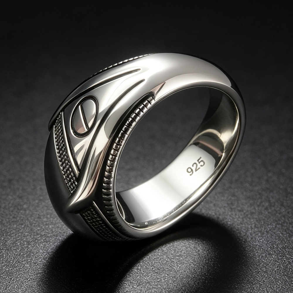 S925 prata esterlina ágata ane - Mens Signet Ring avaliação e preço