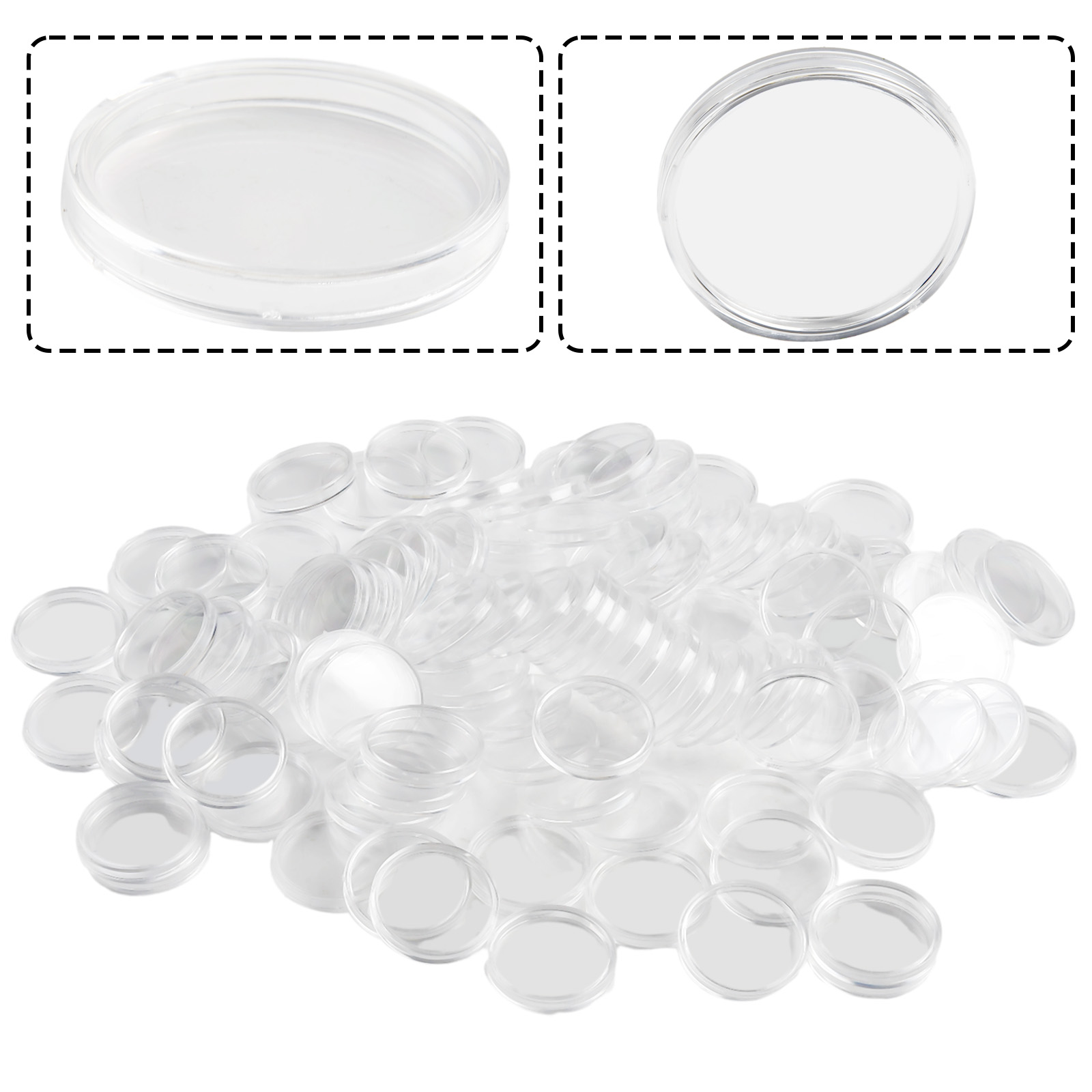 100 Peças de Cápsulas Redondas - Collectors Coins Jewelry & Watches Of Smithtown Reviews avaliação e preço