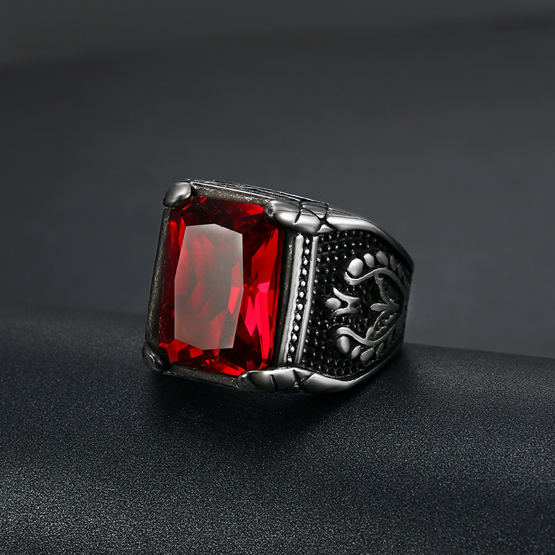Anel de Sinete em Aço Inoxidáv - Mens Signet Ring avaliação e preço