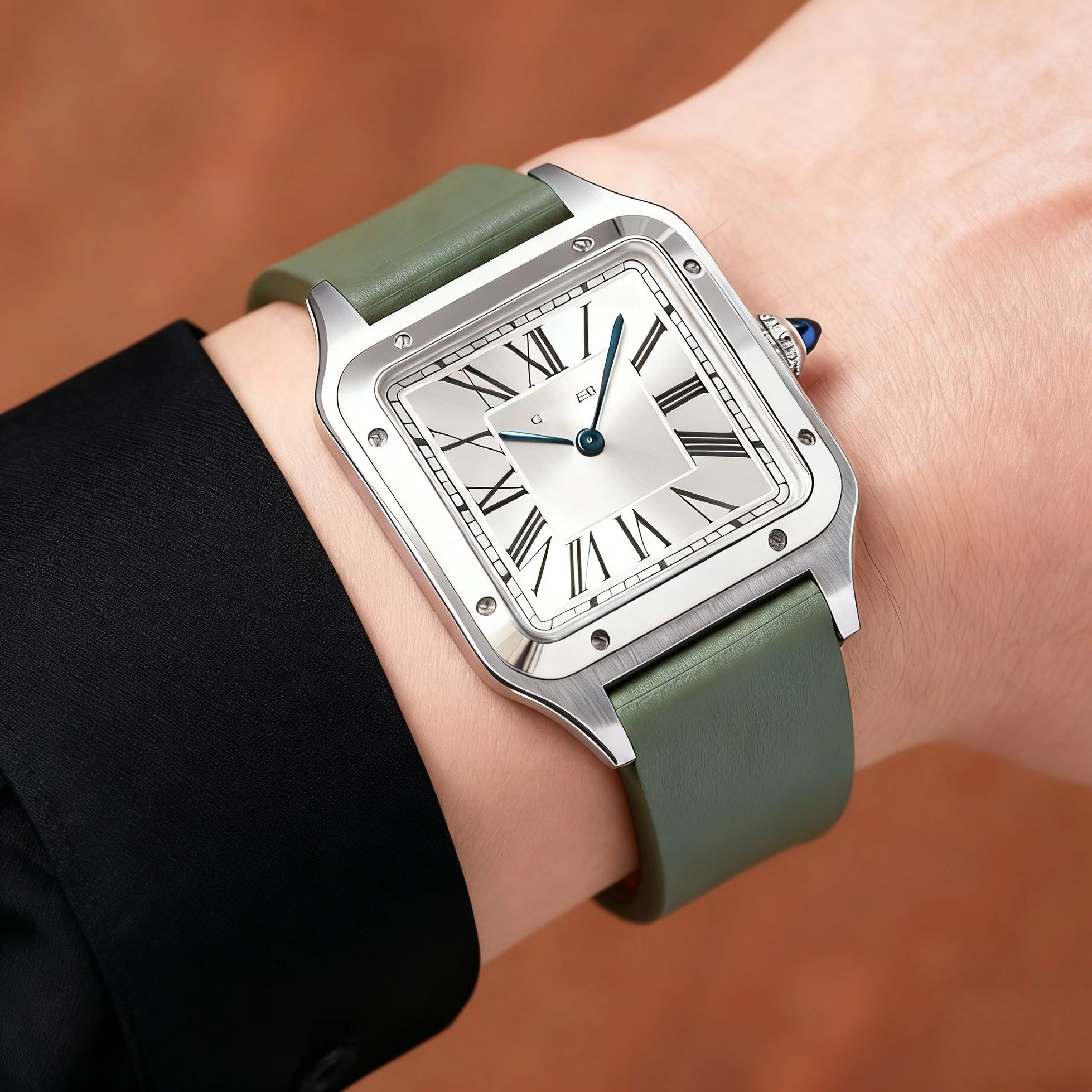 Pulseira de Relógio de Borrach - Cartier Watch Santos avaliação e preço