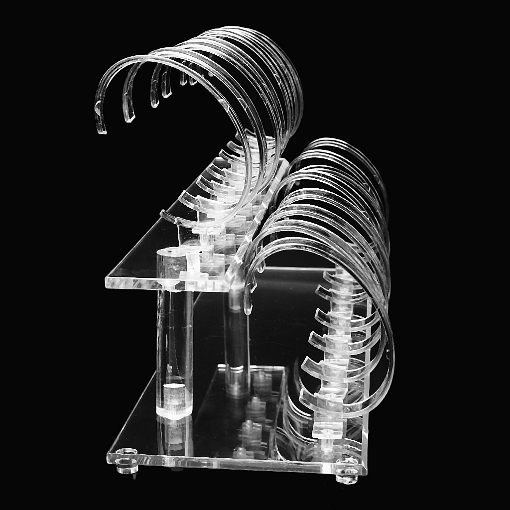 Clear Acrílico 2-Tier Jóias Ra - Jewelry Watches For Sale avaliação e preço