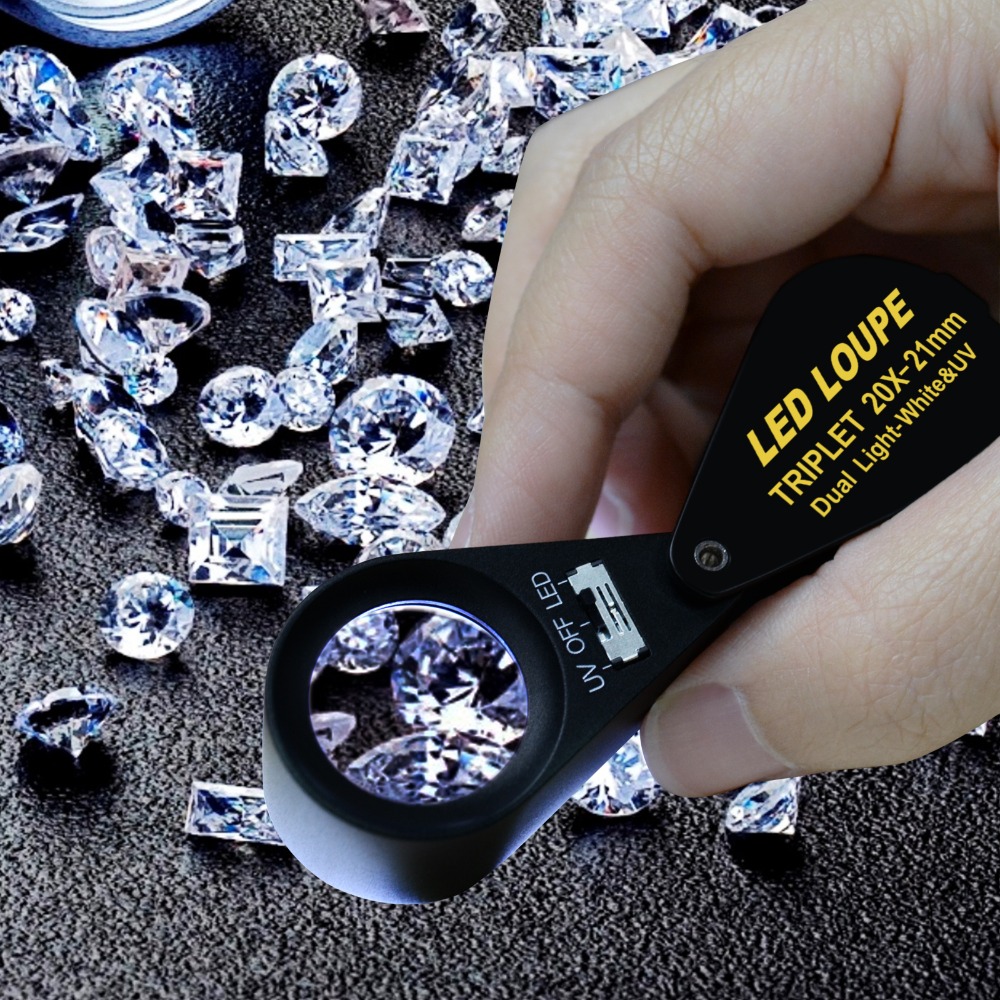 20x lupa de jóias 21mm luz dup - Collectors Coins Jewelry & Watches Of Smithtown Reviews avaliação e preço