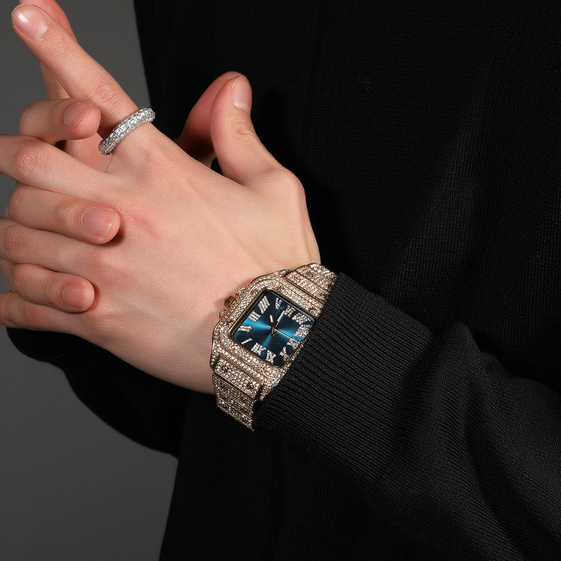 Hip hop luxo quartzo pulso à p - Jewelry Type Watches avaliação e preço