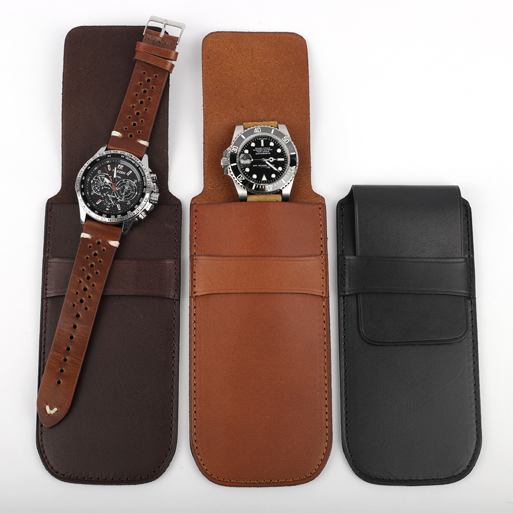 Vintage couro genuíno caixa de - Jewelry Type Watches avaliação e preço