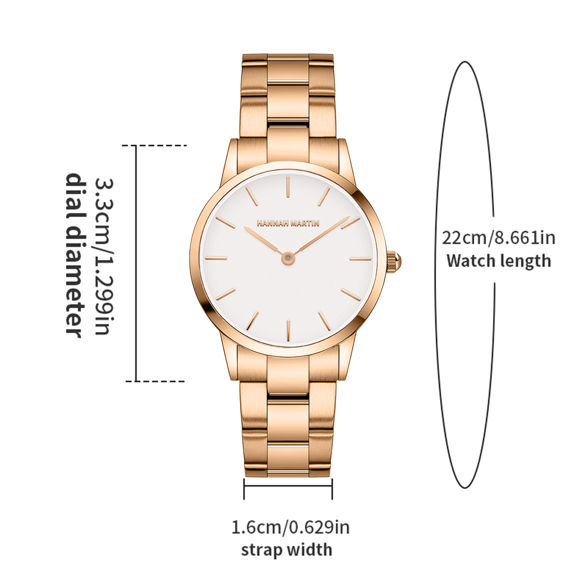 Relógio feminino de aço inoxid - Jewelry Clasp Watches avaliação e preço