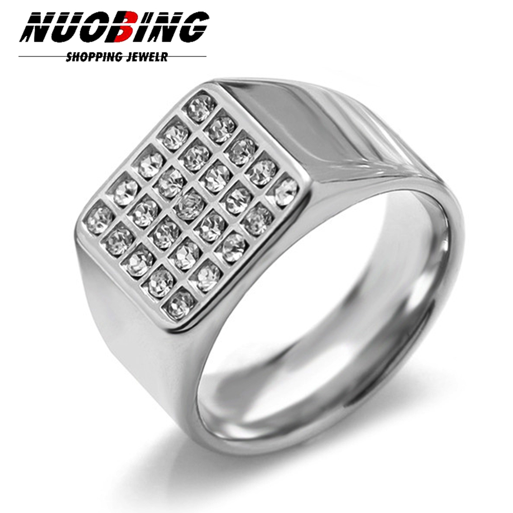 Anel de sinete de zircônia cúb - Mens Signet Ring avaliação e preço